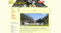 Desktop Screenshot of birkenheim-pitztal.at